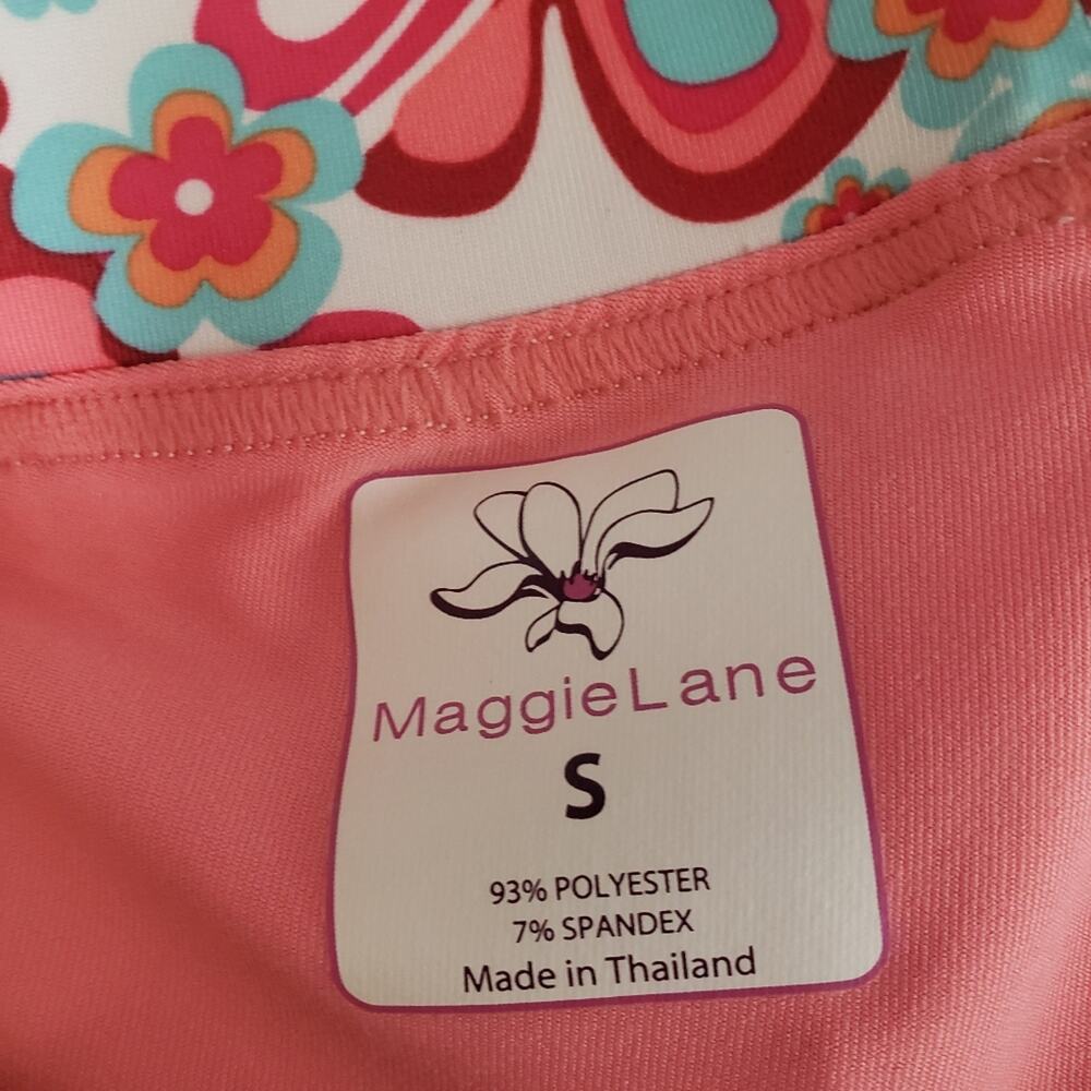 Maggie Lane golf skirt skort set and shirt paisley pink size medium and small - Picture 3 of 12